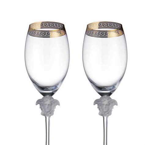 versace wine glasses|versace crystal glasses.